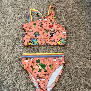 Disney Girls Pixar Toy Story Bikini Bathing Suit size 5 6